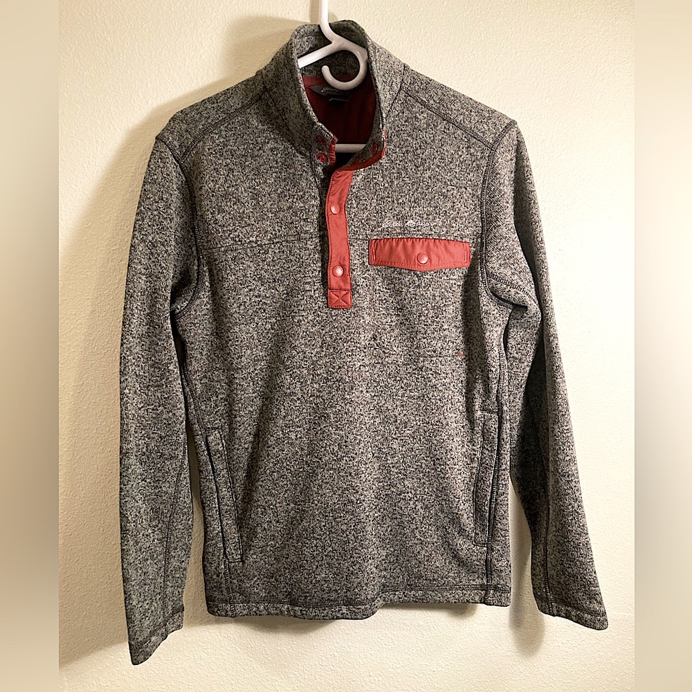 Eddie Bauer Men's Radiator Fleece 2.0 Snap Mock Neck Size S